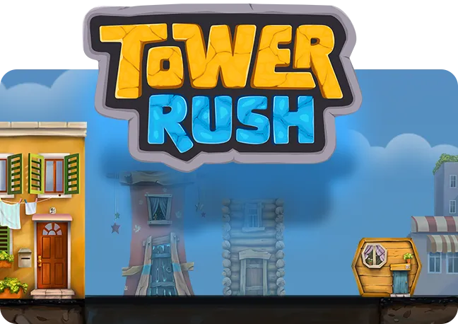 Tower Rush Game by Galaxsys - Build Tower and Win x100 Multiplier