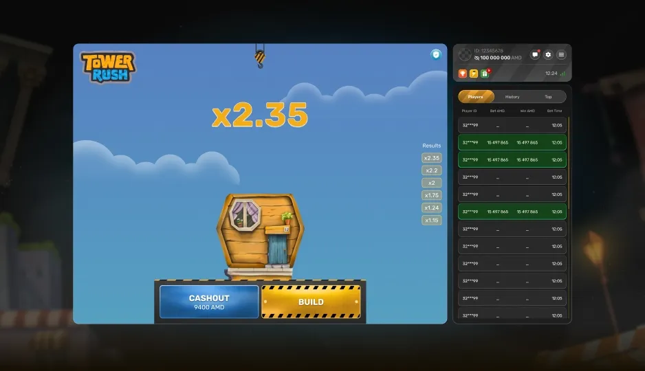 Tower Rush Game Bonuses in Pakistan