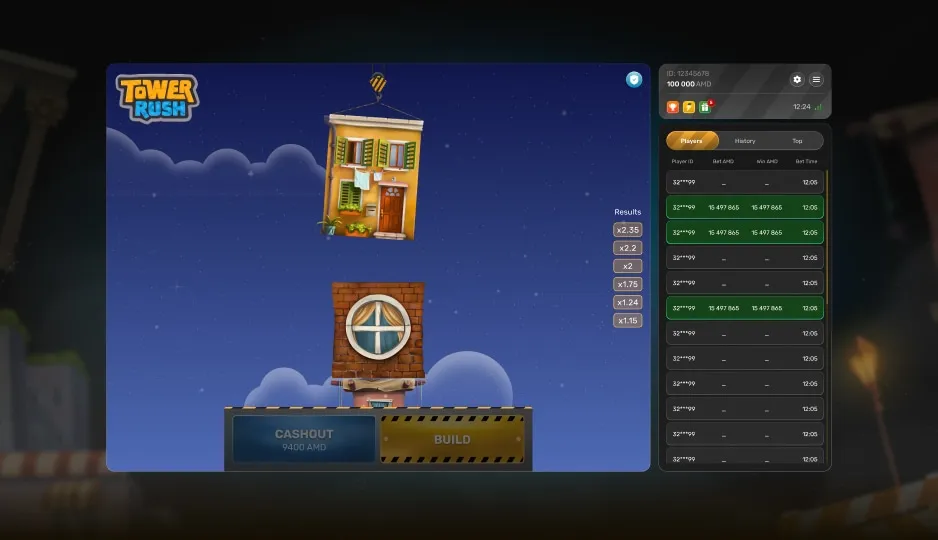 Tower Rush Game App